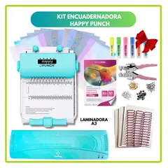 HAPPYPUNCH - KIT Encuadernadora Happy Punch + insumos 18