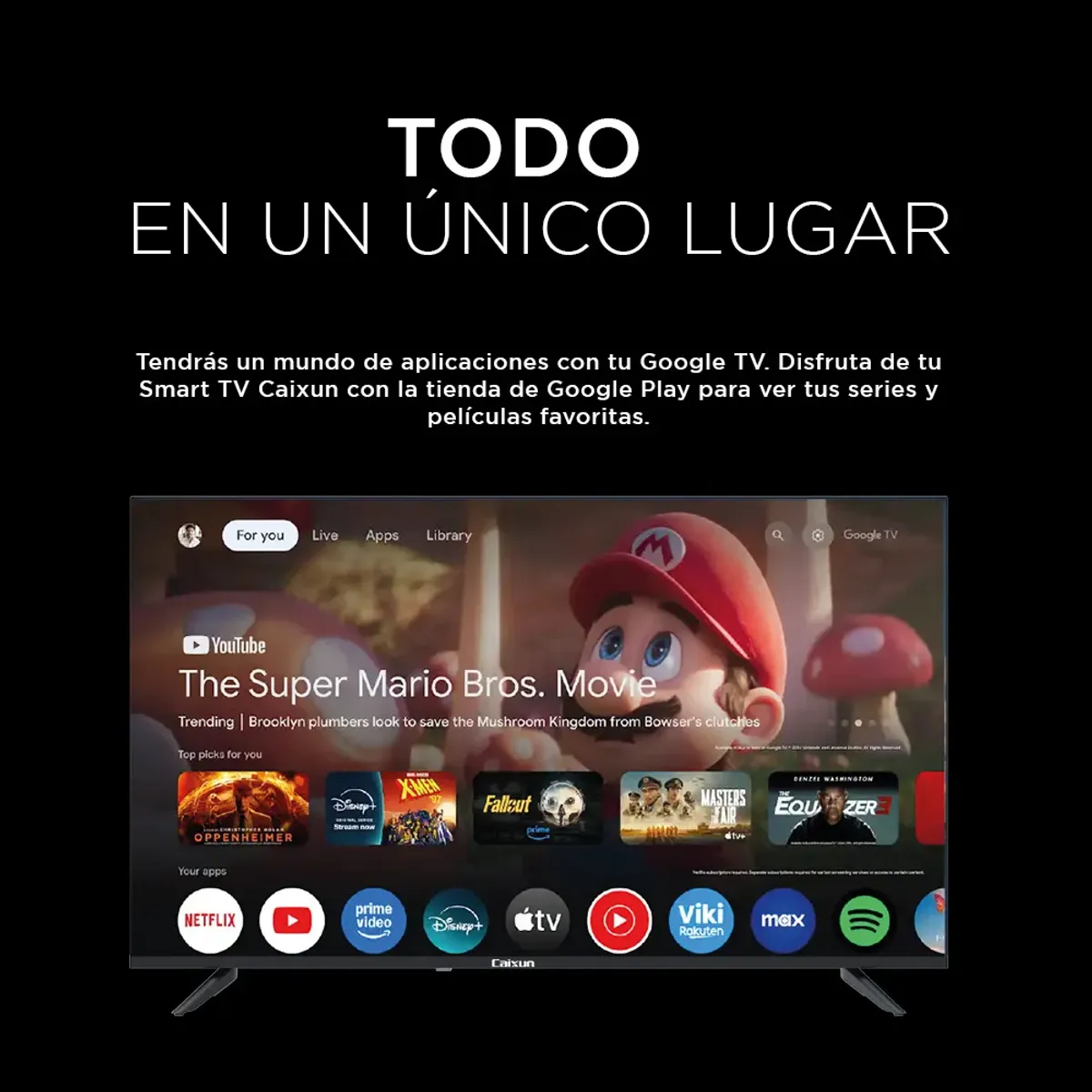 CAIXUN - Led Smart TV Caixun Google TV 32" HD C32K1HG