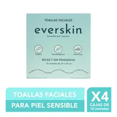 EVERSKIN - Toallas Faciales 10 Unidades