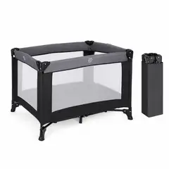 KIDSCOOL - Cuna Corral Plegable Portátil De Viaje 102 cm Negro
