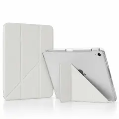 LINKON - Funda Carcasa Ipad 10 11 A16 Soporte Plegable 4 en 1 + Protectores Color Cream White - Blanco