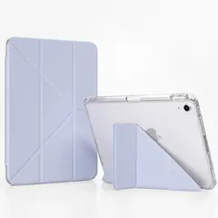 LINKON - Funda Carcasa Ipad 10 11 A16 Soporte Plegable 4 en 1 + Protectores Color Lavanda - Violeta