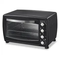 GENERICO - Horno Electrico De Mesa 38 Litros 1600w Capacidad Familiar - Negro