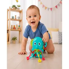 MYLHOGAR - Juguete Sensorial Elefante de Actividades y Motricidad Fina para Bebes