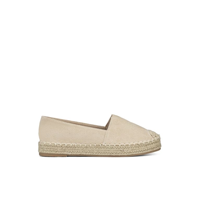 Alpargatas PU Textil Mujer Plano QIU525
