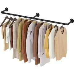 EVERSO - Perchero De Pared Para Ropa Metal Multiuso 185cm