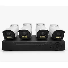 IRM - Kit Sistema De Camaras Seguridad Dvr 4 Camaras 1080p Full HD Exterior Ip66 Vision Nocturna