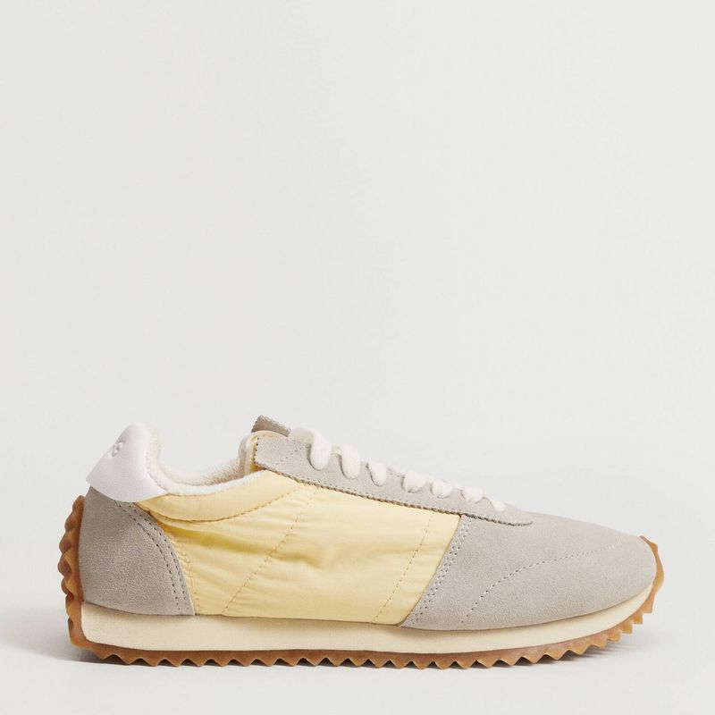 MANGO - Mango Zapatilla Urbana Mujer Amarillo