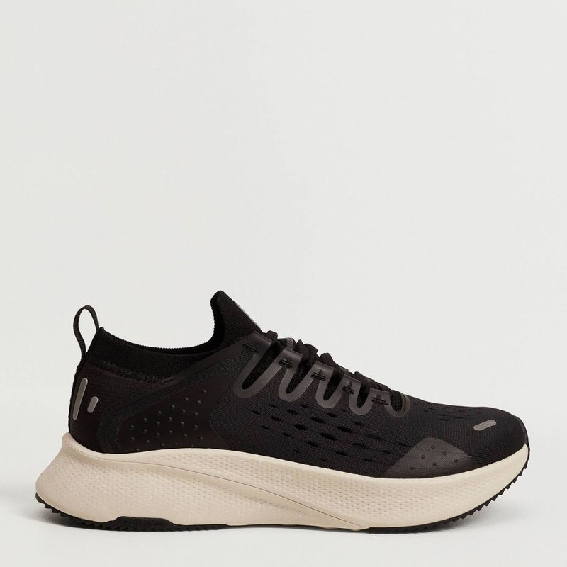 MANGO - Mango Zapatilla Urbana Mujer Negro