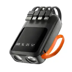 GENERICO - Power Bank R47 10000mAh Carga Rápida LED Pantalla