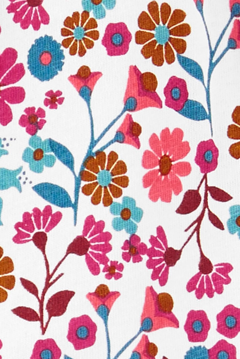CARTER'S - Conjunto 2 Piezas Pantalon Tipo Calza De Denim Y Body Floral Bebe Niña