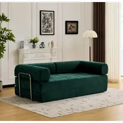 GENERICO - Sofa cama modular comprimido de alta densidad 200x100x70 verde