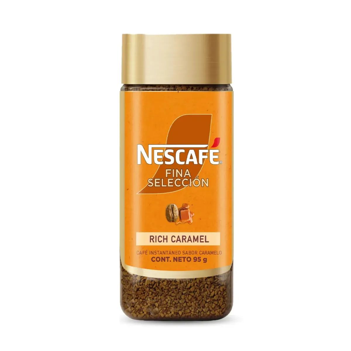 NESTLE - Nescafé Fina Selección Rich Caramel, Premium Caramelo, 95 Gr