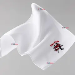 UTILISIMO - Pañuelo Baile Cueca 45cm Bordado Pareja Bailando Algodón Fiestas Patrias