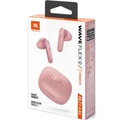 JBL - Wave Flex 2 Auriculares in-Ear inalámbricos Bluetooth - Rosa