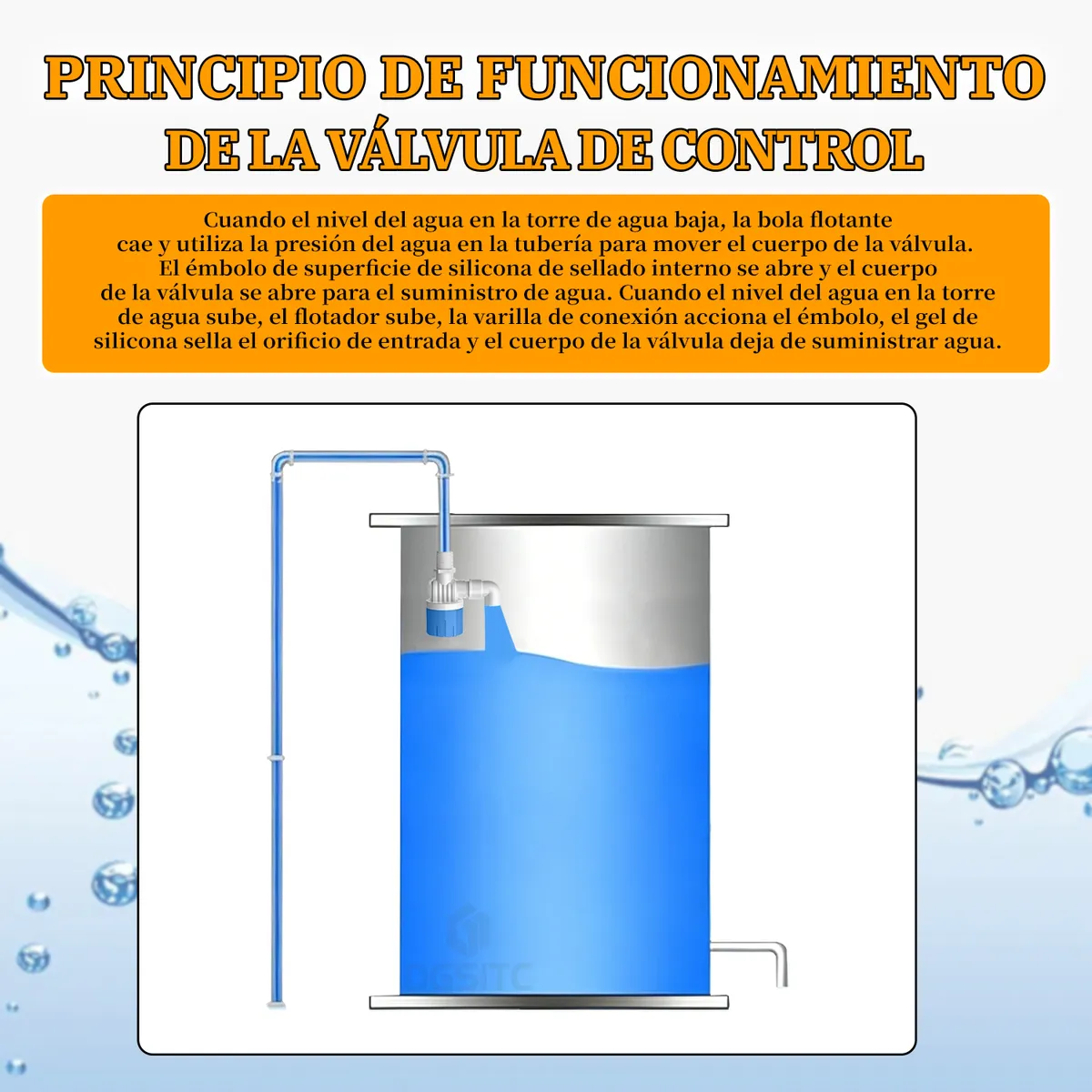 TNAKIEX - Interruptor Flotante Con Válvula Automática Nylon Resistent