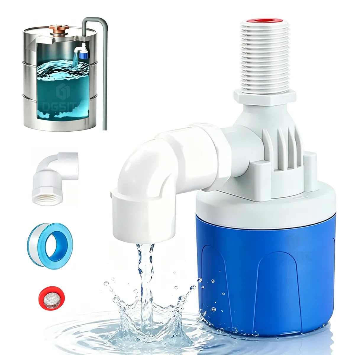 TNAKIEX - Interruptor Flotante Con Válvula Automática Nylon Resistent