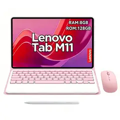 LENOVO - Tablet M11 8GB+128GB WiFi + Mouse + Teclado Rosa + Lápiz óptico