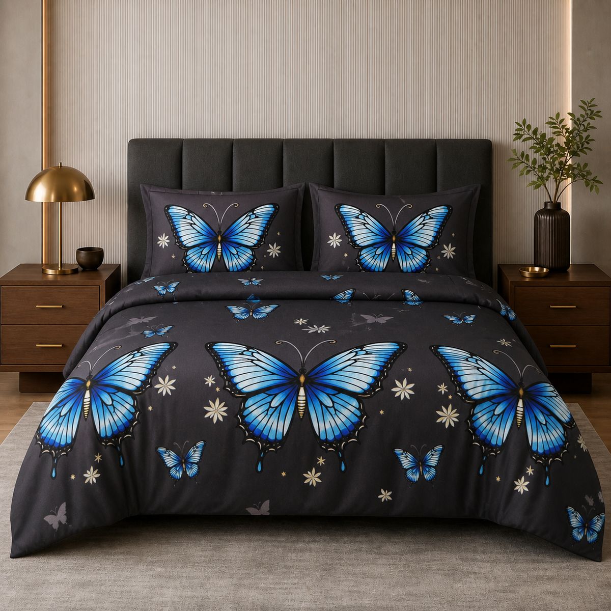 ARMONIA - Juego De Sábanas 1.5 Plazas 800 Hilos Diseño Premium 821 Calidad Premium