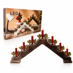 GENERICO - Soporte De Luz Decoracion Navideña Con Velas Led