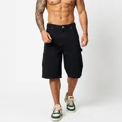D'JOE - Short Bermuda Denim Brillos Relaxed Fit Hombre Diamond
