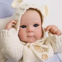 TIOZONEY - Muñeca Bebé reborn de silicona 50cm