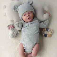 TIOZONEY - Muñeca Bebé reborn de silicona 50cm