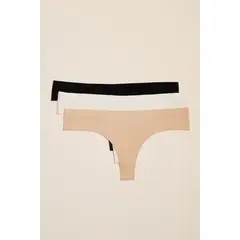 BARBIZON - CALZON MUJER X3 CHEEKY MULTICOLORES BASICOS