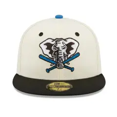 NEW ERA - Jockey Gorro 59FIFTY Oakland Athletics MLB Chrome Black