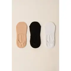 BARBIZON - CALCETINES MUJER PACK X3 INV MULTICOLORES BASICOS