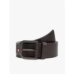 TOMMY HILFIGER - Cinturón Scanton De Cuero Café Tommy Jeans