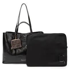 GACEL - Cartera mujer negro shopping notebook