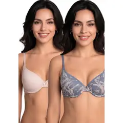 KAYSER - Pack 2 Sostenes Push Up Mujer