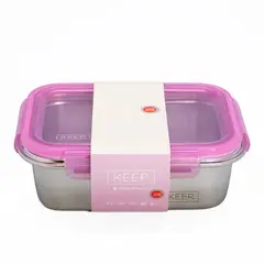 KEEP - Hermetico Metalico 1300ml Rosado