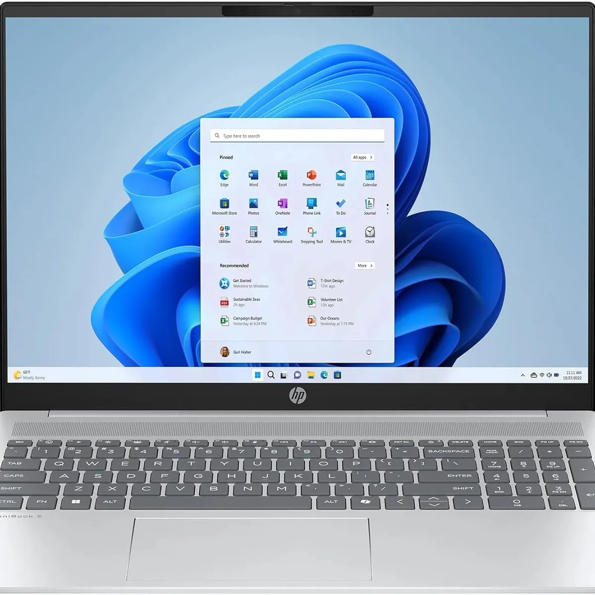 HP - Notebook HP OmniBook 5 16" FHD IPS Touch Intel Core Ultra 7 355 16GB 1TB SSD WIN 11 Meteor Silver