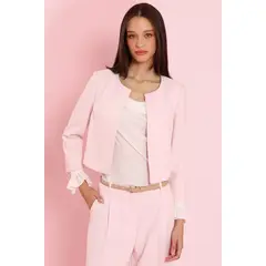 LIOLA - Chaqueta cropped de tope, rosa