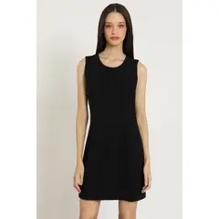 LIOLA - Vestido corto, basico, negro