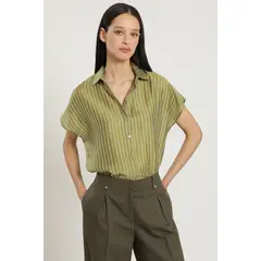 LIOLA - Blusa rayas fantasía, verde