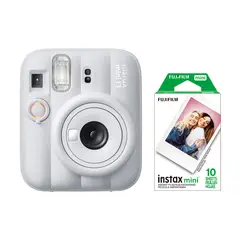 FUJIFILM - Kit Cámara Instax Mini 13 Clay white + Pack 10 Películas