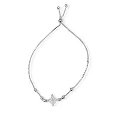 COGGIOLA - Pulsera Nudo De Bruja Mini Plata Fina 925 Adaptable