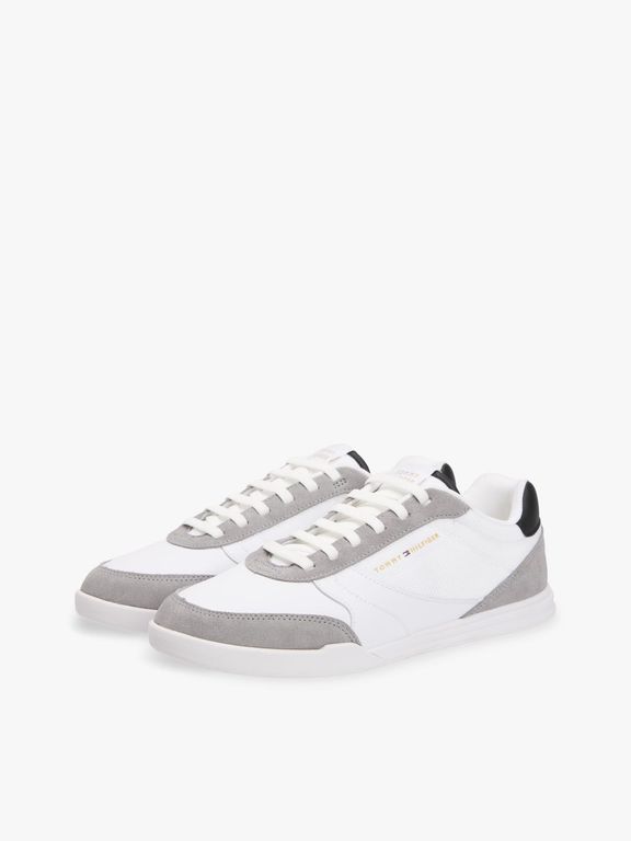 Zapatillas Lopro Mix De Cuero Blanco