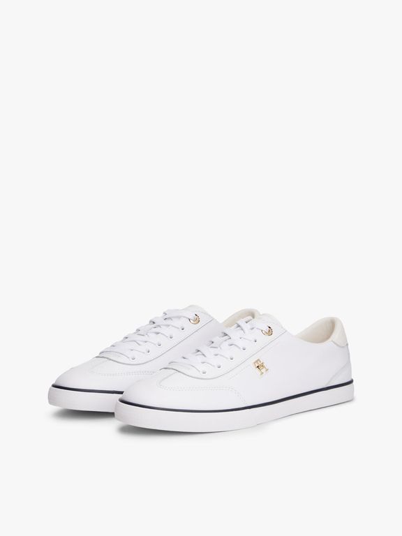 Zapatillas De Cuero Monogram Blanco