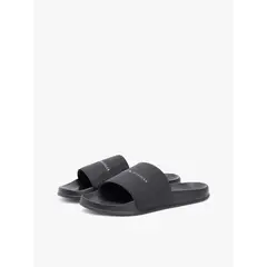 TOMMY HILFIGER - Sandalias Texturizadas Con Logo Negro