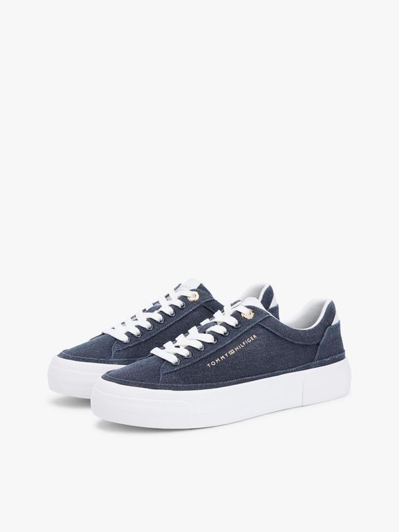 Zapatillas Con Plataforma Azul