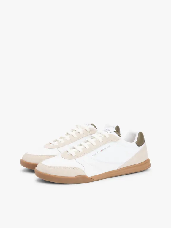 Zapatillas Lopro Mix De Cuero Beige
