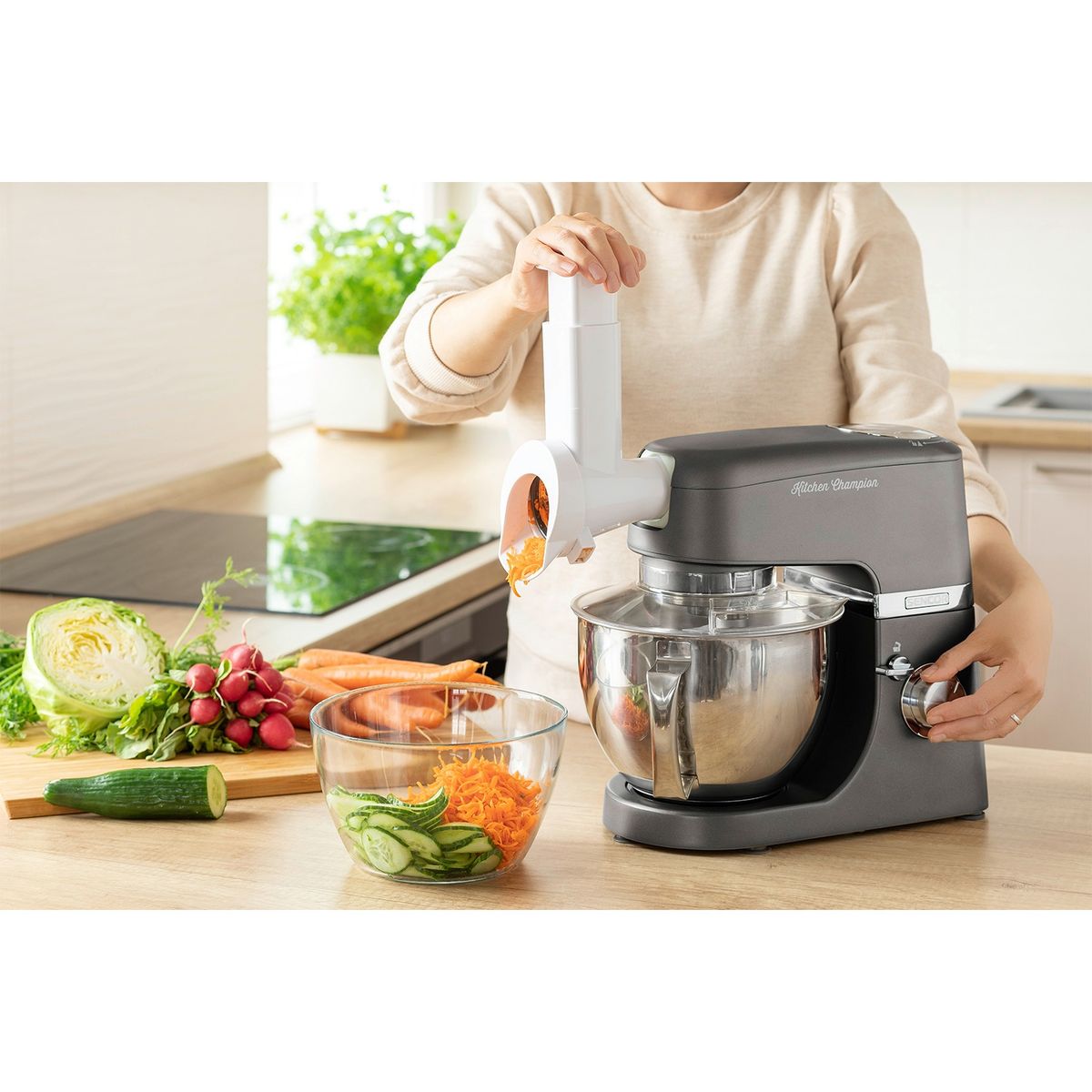 SENCOR - Batidora Pedestal Sencor Full Metal Negra Stm6378Bk