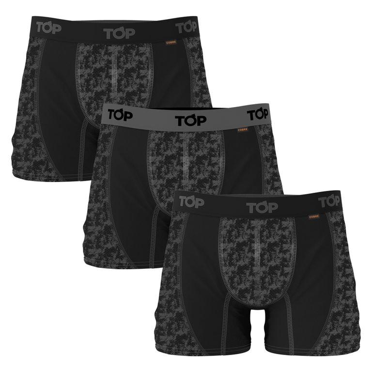 Pack de 3 Boxers Microfibra Cobre Hombre