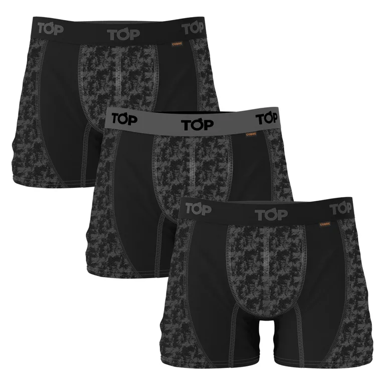 Pack de 3 Boxers Microfibra Cobre Hombre