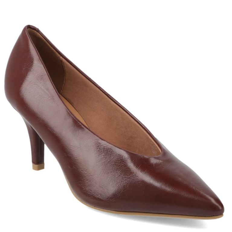 Stiletto Taco Aguja Burdeo Mujer