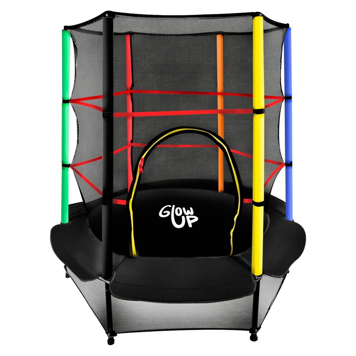 GLOWUP - Cama Elástica más Malla 4 5 Ft Glowup